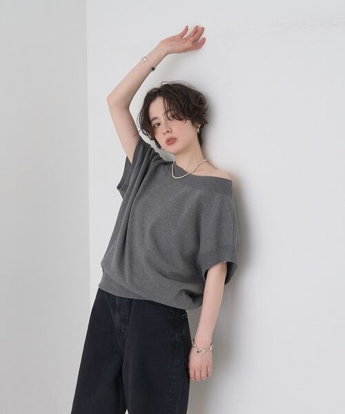 Rouge vif la cle / ルージュ・ヴィフ ラクレ ニット・セーター | スレッド編裏毛風ニットプルオーバー【予約】 | 詳細22