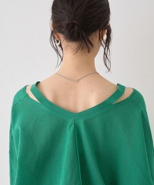 Rouge vif la cle / ルージュ・ヴィフ ラクレ カーディガン・ボレロ | ネックスリットVネックシアーカーディガン/ニット【予約】 | 詳細25