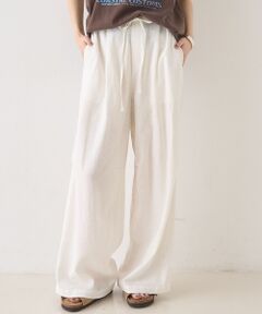 Rouge vif la cle / ルージュ・ヴィフ ラクレ パンツ | 【セットアップ対応】リネンタックイージーパンツ【予約】