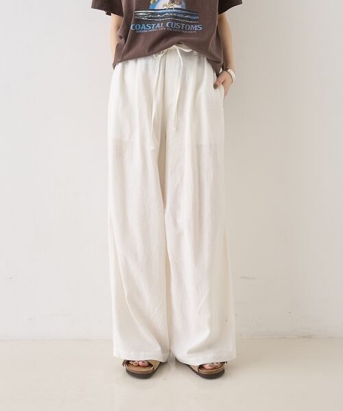 Rouge vif la cle / ルージュ・ヴィフ ラクレ パンツ | 【セットアップ対応】リネンタックイージーパンツ【予約】 | 詳細1