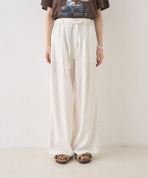 Rouge vif la cle / ルージュ・ヴィフ ラクレ パンツ | 【セットアップ対応】リネンタックイージーパンツ【予約】 | 詳細12