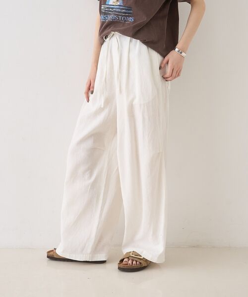 Rouge vif la cle / ルージュ・ヴィフ ラクレ パンツ | 【セットアップ対応】リネンタックイージーパンツ【予約】 | 詳細4