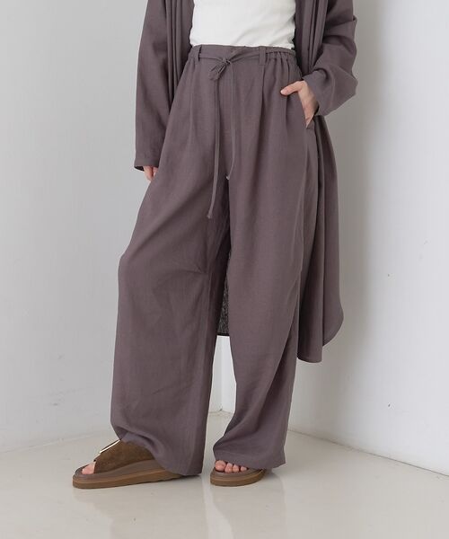 Rouge vif la cle / ルージュ・ヴィフ ラクレ パンツ | 【セットアップ対応】リネンタックイージーパンツ【予約】 | 詳細20