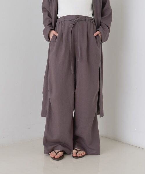 Rouge vif la cle / ルージュ・ヴィフ ラクレ パンツ | 【セットアップ対応】リネンタックイージーパンツ【予約】 | 詳細21