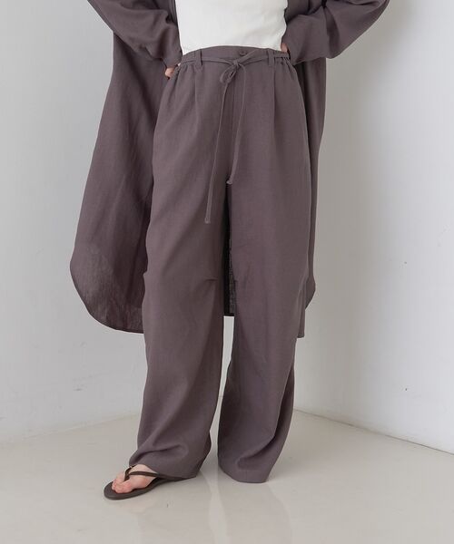 Rouge vif la cle / ルージュ・ヴィフ ラクレ パンツ | 【セットアップ対応】リネンタックイージーパンツ【予約】 | 詳細22