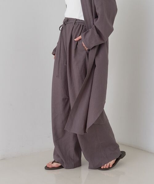 Rouge vif la cle / ルージュ・ヴィフ ラクレ パンツ | 【セットアップ対応】リネンタックイージーパンツ【予約】 | 詳細24