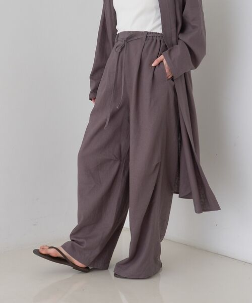 Rouge vif la cle / ルージュ・ヴィフ ラクレ パンツ | 【セットアップ対応】リネンタックイージーパンツ【予約】 | 詳細25