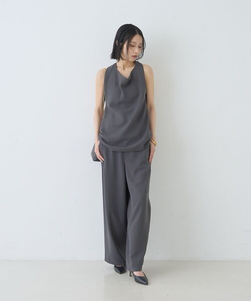 Rouge vif la cle / ルージュ・ヴィフ ラクレ パンツ | 【セットアップ対応】脇シームレスワイドカーブパンツ【予約】 | 詳細11