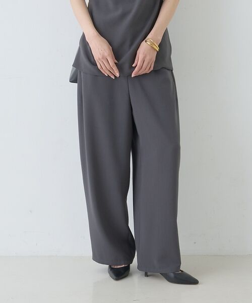 Rouge vif la cle / ルージュ・ヴィフ ラクレ パンツ | 【セットアップ対応】脇シームレスワイドカーブパンツ【予約】 | 詳細3