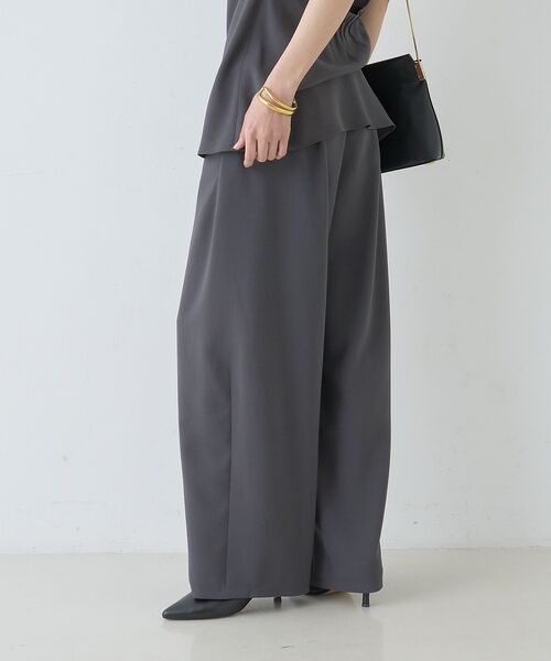 Rouge vif la cle / ルージュ・ヴィフ ラクレ パンツ | 【セットアップ対応】脇シームレスワイドカーブパンツ【予約】 | 詳細6