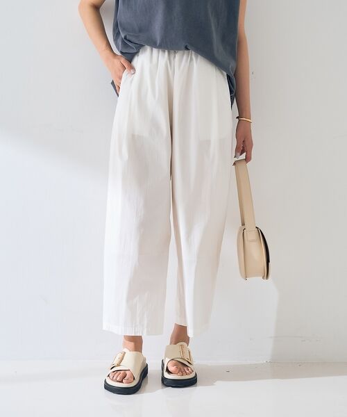 Rouge vif la cle / ルージュ・ヴィフ ラクレ ショート・ハーフ・半端丈パンツ | 【ロングセラー】【2026SS新色登場】イージーワイドパンツ/ウエストゴム/クロ | 詳細1