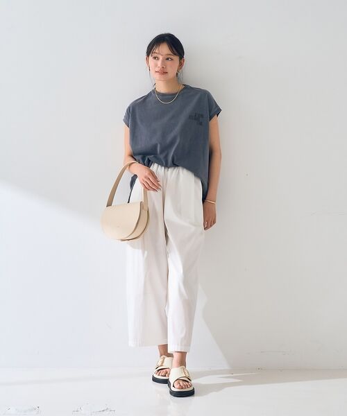 Rouge vif la cle / ルージュ・ヴィフ ラクレ ショート・ハーフ・半端丈パンツ | 【ロングセラー】【2026SS新色登場】イージーワイドパンツ/ウエストゴム/クロ | 詳細4