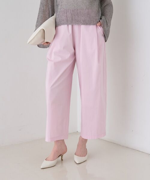 Rouge vif la cle / ルージュ・ヴィフ ラクレ ショート・ハーフ・半端丈パンツ | 【ロングセラー】【2026SS新色登場】イージーワイドパンツ/ウエストゴム/クロ | 詳細7