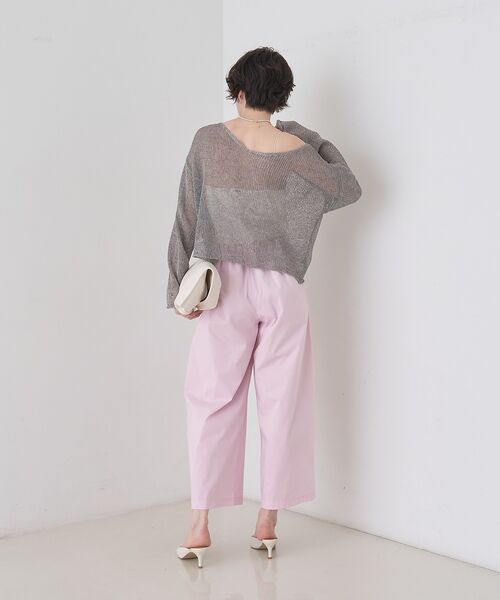 Rouge vif la cle / ルージュ・ヴィフ ラクレ ショート・ハーフ・半端丈パンツ | 【ロングセラー】【2026SS新色登場】イージーワイドパンツ/ウエストゴム/クロ | 詳細17