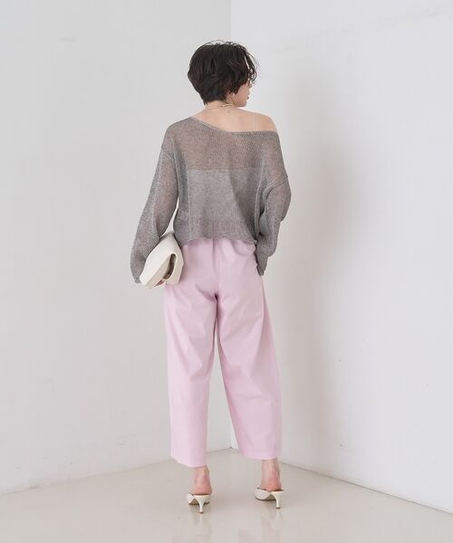 Rouge vif la cle / ルージュ・ヴィフ ラクレ ショート・ハーフ・半端丈パンツ | 【ロングセラー】【2026SS新色登場】イージーワイドパンツ/ウエストゴム/クロ | 詳細18