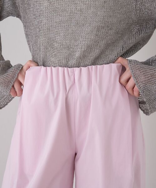 Rouge vif la cle / ルージュ・ヴィフ ラクレ ショート・ハーフ・半端丈パンツ | 【ロングセラー】【2026SS新色登場】イージーワイドパンツ/ウエストゴム/クロ | 詳細22