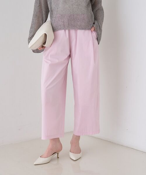 Rouge vif la cle / ルージュ・ヴィフ ラクレ ショート・ハーフ・半端丈パンツ | 【ロングセラー】【2026SS新色登場】イージーワイドパンツ/ウエストゴム/クロ | 詳細8