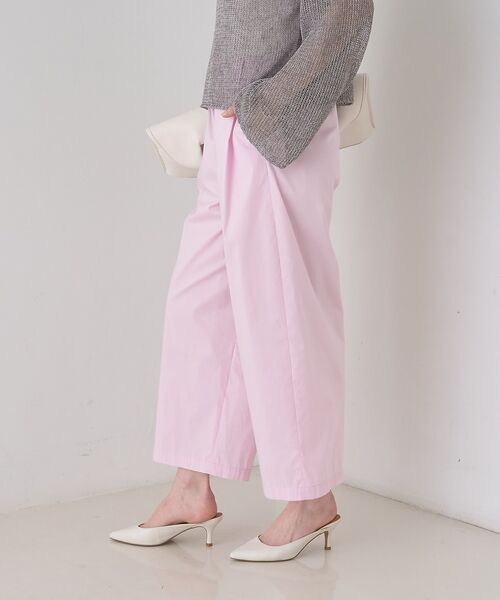 Rouge vif la cle / ルージュ・ヴィフ ラクレ ショート・ハーフ・半端丈パンツ | 【ロングセラー】【2026SS新色登場】イージーワイドパンツ/ウエストゴム/クロ | 詳細9