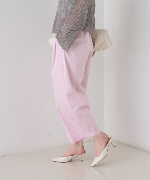 Rouge vif la cle / ルージュ・ヴィフ ラクレ ショート・ハーフ・半端丈パンツ | 【ロングセラー】【2026SS新色登場】イージーワイドパンツ/ウエストゴム/クロ | 詳細10