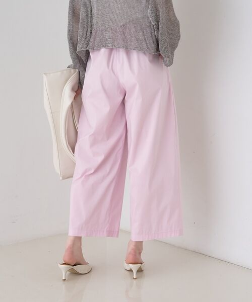 Rouge vif la cle / ルージュ・ヴィフ ラクレ ショート・ハーフ・半端丈パンツ | 【ロングセラー】【2026SS新色登場】イージーワイドパンツ/ウエストゴム/クロ | 詳細11