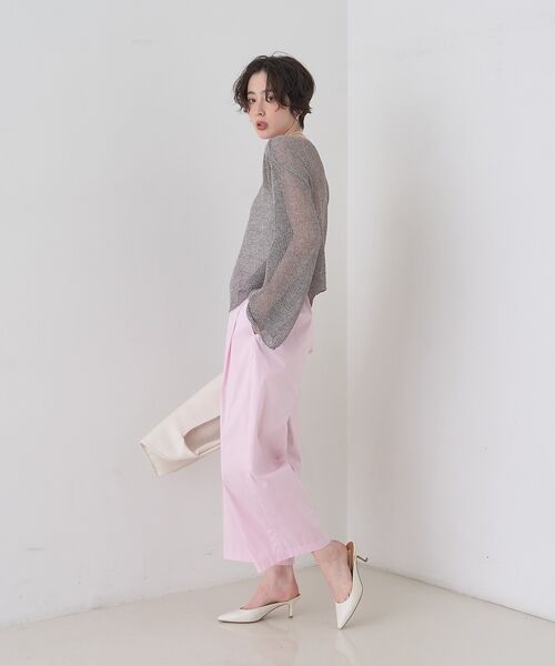 Rouge vif la cle / ルージュ・ヴィフ ラクレ ショート・ハーフ・半端丈パンツ | 【ロングセラー】【2026SS新色登場】イージーワイドパンツ/ウエストゴム/クロ | 詳細15