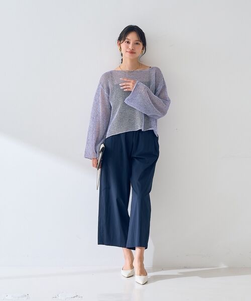 Rouge vif la cle / ルージュ・ヴィフ ラクレ ショート・ハーフ・半端丈パンツ | 【ロングセラー】【2026SS新色登場】イージーワイドパンツ/ウエストゴム/クロ | 詳細29