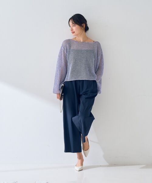 Rouge vif la cle / ルージュ・ヴィフ ラクレ ショート・ハーフ・半端丈パンツ | 【ロングセラー】【2026SS新色登場】イージーワイドパンツ/ウエストゴム/クロ | 詳細30