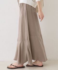 Rouge vif la cle / ルージュ・ヴィフ ラクレ ロング・マキシ丈スカート | キュプラフィブリルイージーギャザースカート【予約】