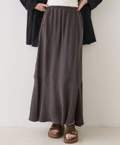 Rouge vif la cle / ルージュ・ヴィフ ラクレ ロング・マキシ丈スカート | キュプラフィブリルイージーギャザースカート【予約】