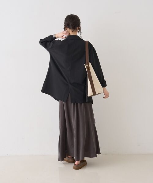 Rouge vif la cle / ルージュ・ヴィフ ラクレ ロング・マキシ丈スカート | キュプラフィブリルイージーギャザースカート【予約】 | 詳細25