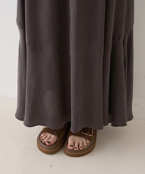 Rouge vif la cle / ルージュ・ヴィフ ラクレ ロング・マキシ丈スカート | キュプラフィブリルイージーギャザースカート【予約】 | 詳細30