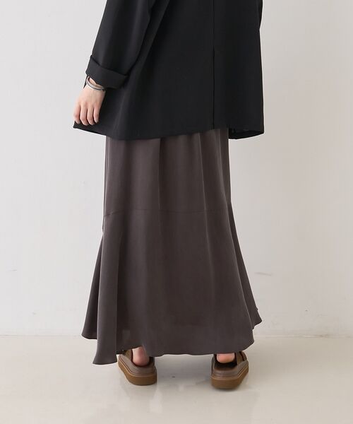 Rouge vif la cle / ルージュ・ヴィフ ラクレ ロング・マキシ丈スカート | キュプラフィブリルイージーギャザースカート【予約】 | 詳細19