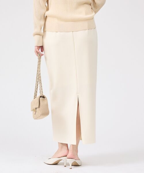 Rouge vif la cle / ルージュ・ヴィフ ラクレ ロング・マキシ丈スカート | ストレッチダンボールタイトスカート | 詳細3