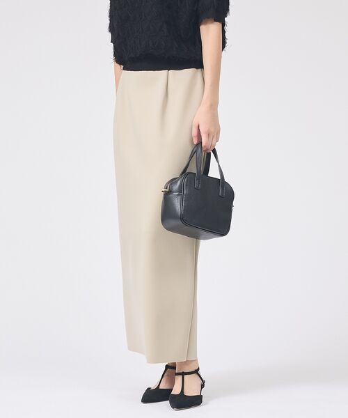 Rouge vif la cle / ルージュ・ヴィフ ラクレ ロング・マキシ丈スカート | ストレッチダンボールタイトスカート | 詳細8