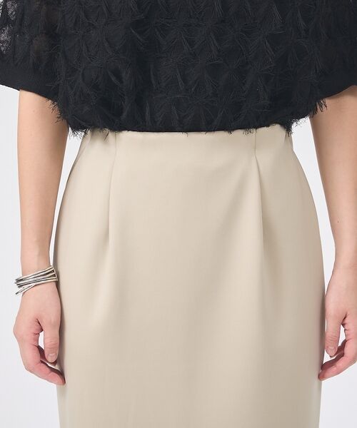 Rouge vif la cle / ルージュ・ヴィフ ラクレ ロング・マキシ丈スカート | ストレッチダンボールタイトスカート | 詳細17