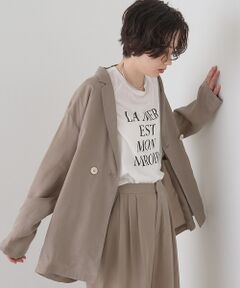 Rouge vif la cle / ルージュ・ヴィフ ラクレ テーラードジャケット | 【セットアップ対応】キュプラフィブリルダブルジャケット【予約】