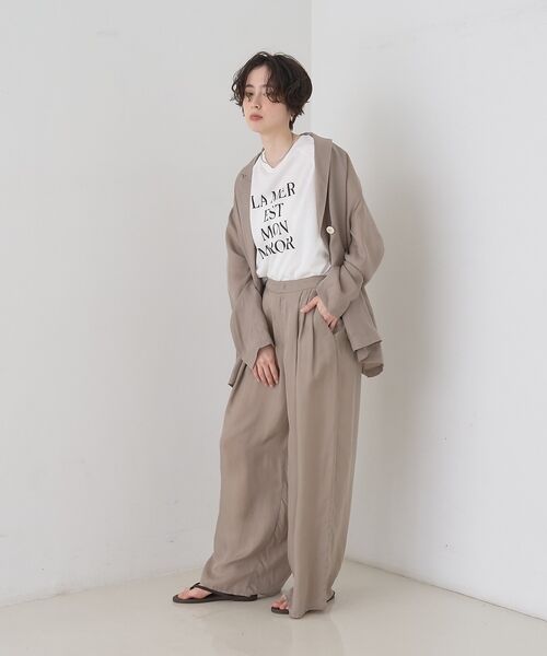 Rouge vif la cle / ルージュ・ヴィフ ラクレ テーラードジャケット | 【セットアップ対応】キュプラフィブリルダブルジャケット【予約】 | 詳細12