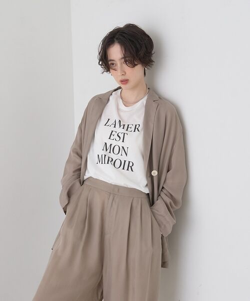 Rouge vif la cle / ルージュ・ヴィフ ラクレ テーラードジャケット | 【セットアップ対応】キュプラフィブリルダブルジャケット【予約】 | 詳細2