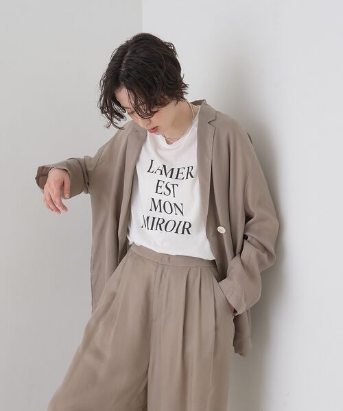 Rouge vif la cle / ルージュ・ヴィフ ラクレ テーラードジャケット | 【セットアップ対応】キュプラフィブリルダブルジャケット【予約】 | 詳細3