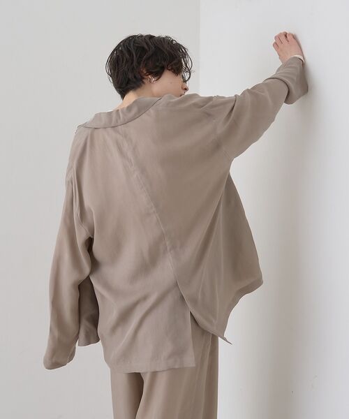 Rouge vif la cle / ルージュ・ヴィフ ラクレ テーラードジャケット | 【セットアップ対応】キュプラフィブリルダブルジャケット【予約】 | 詳細7