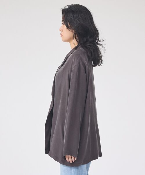 Rouge vif la cle / ルージュ・ヴィフ ラクレ テーラードジャケット | 【セットアップ対応】キュプラフィブリルダブルジャケット【予約】 | 詳細26