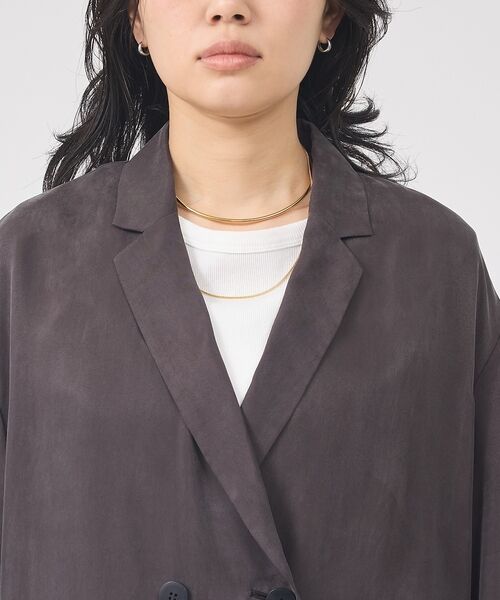 Rouge vif la cle / ルージュ・ヴィフ ラクレ テーラードジャケット | 【セットアップ対応】キュプラフィブリルダブルジャケット【予約】 | 詳細28