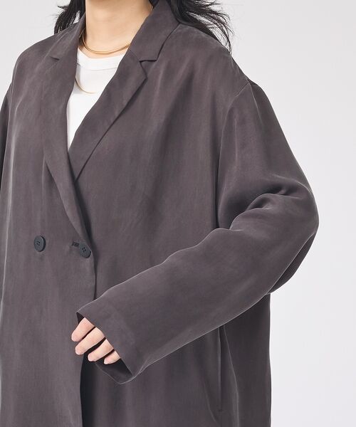 Rouge vif la cle / ルージュ・ヴィフ ラクレ テーラードジャケット | 【セットアップ対応】キュプラフィブリルダブルジャケット【予約】 | 詳細29