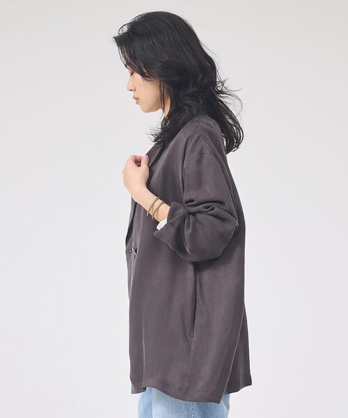 Rouge vif la cle / ルージュ・ヴィフ ラクレ テーラードジャケット | 【セットアップ対応】キュプラフィブリルダブルジャケット【予約】 | 詳細19