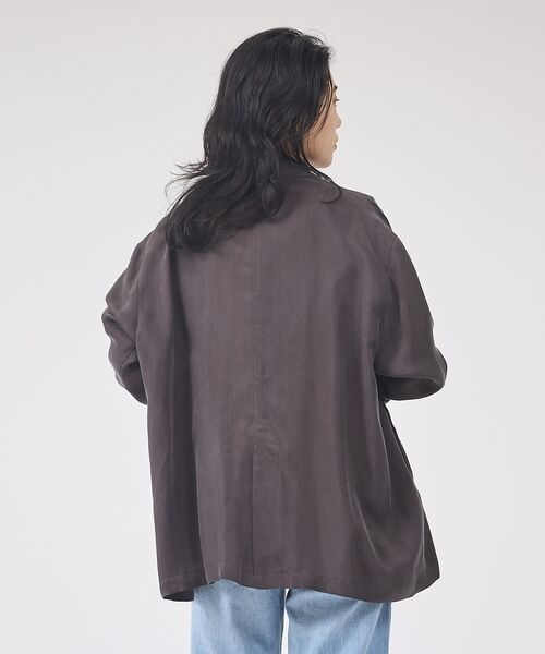 Rouge vif la cle / ルージュ・ヴィフ ラクレ テーラードジャケット | 【セットアップ対応】キュプラフィブリルダブルジャケット【予約】 | 詳細20