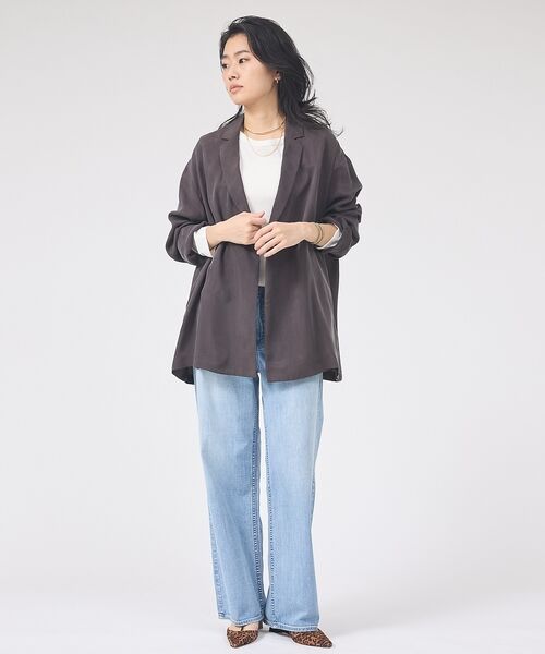 Rouge vif la cle / ルージュ・ヴィフ ラクレ テーラードジャケット | 【セットアップ対応】キュプラフィブリルダブルジャケット【予約】 | 詳細21