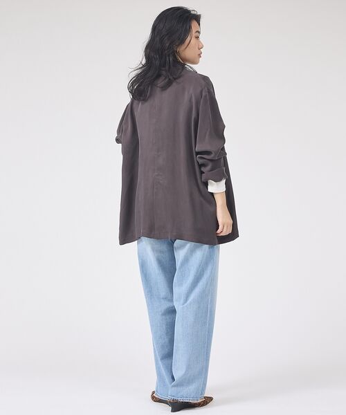 Rouge vif la cle / ルージュ・ヴィフ ラクレ テーラードジャケット | 【セットアップ対応】キュプラフィブリルダブルジャケット【予約】 | 詳細23