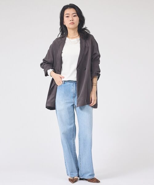 Rouge vif la cle / ルージュ・ヴィフ ラクレ テーラードジャケット | 【セットアップ対応】キュプラフィブリルダブルジャケット【予約】 | 詳細24