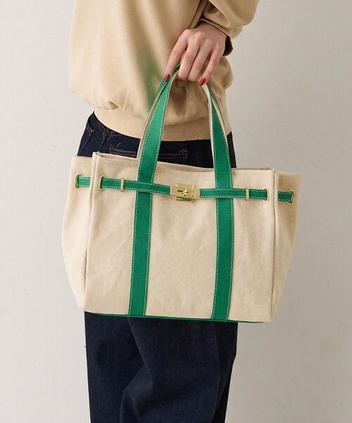 Rouge vif la cle / ルージュ・ヴィフ ラクレ トートバッグ | 【CHIMERE/シメール】キャンバスミニトート（小）（グリーン）