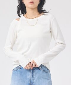 Rouge vif la cle / ルージュ・ヴィフ ラクレ Tシャツ | 【IRONING/アイロニング】アシンメトリーロングスリーブTシャツ/ロンT/カ